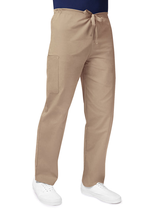 Unisex Natural-Rise Drawstring Tapered Leg Pant - 504 - Khaki