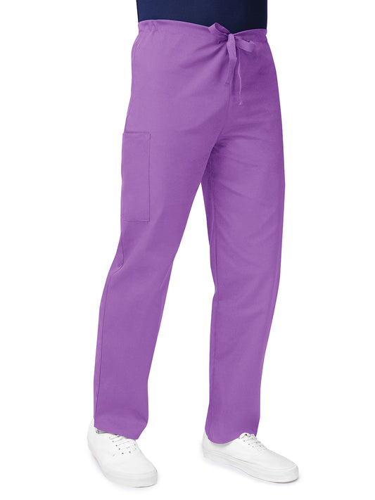 Unisex Natural-Rise Drawstring Tapered Leg Pant - 504 - Lavender