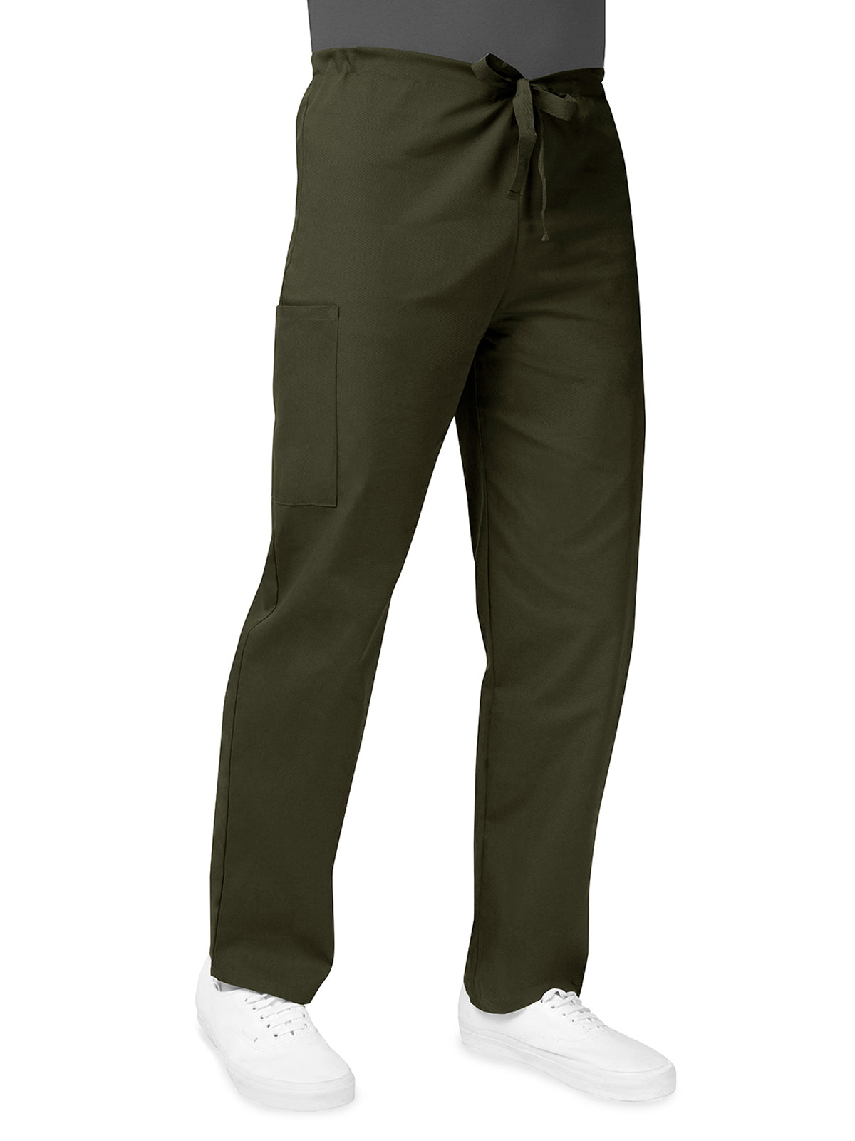 Unisex Natural-Rise Drawstring Tapered Leg Pant - 504 - Olive