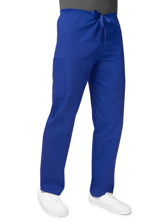 Unisex Natural-Rise Drawstring Tapered Leg Pant - 504 - Royal Blue