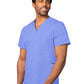 Unisex 3-Pocket V-Neck Top - 601 - Ceil Blue