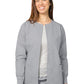 Women's Round Neck Jacket - 602 - Silver Gray