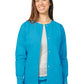Women's Round Neck Jacket - 602 - Turquoise