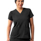 Women's Multi-Pocket V-Neck Top - A6008 - Black