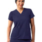 Women's Multi-Pocket V-Neck Top - A6008 - Navy