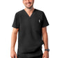 Men's V-Neck Top - A6010 - Black