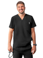 Men's V-Neck Top - A6010 - Black