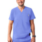 Men's V-Neck Top - A6010 - Ceil Blue
