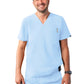 Men's V-Neck Top - A6010 - Sky Blue