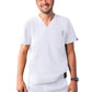 Men's V-Neck Top - A6010 - White