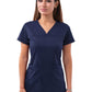 Women's V-Neck Sweetheart Top - P4210 - Navy