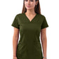 Women's V-Neck Sweetheart Top - P4210 - Olive