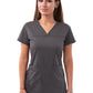 Women's V-Neck Sweetheart Top - P4210 - Pewter