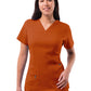 Women's V-Neck Elevated Top - P4212 - Cinnamon