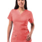 Women's V-Neck Elevated Top - P4212 - Rapture Rose