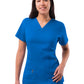 Women's V-Neck Elevated Top - P4212 - Royal Blue