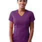 Women's V-Neck Top - P7002 - Eggplant