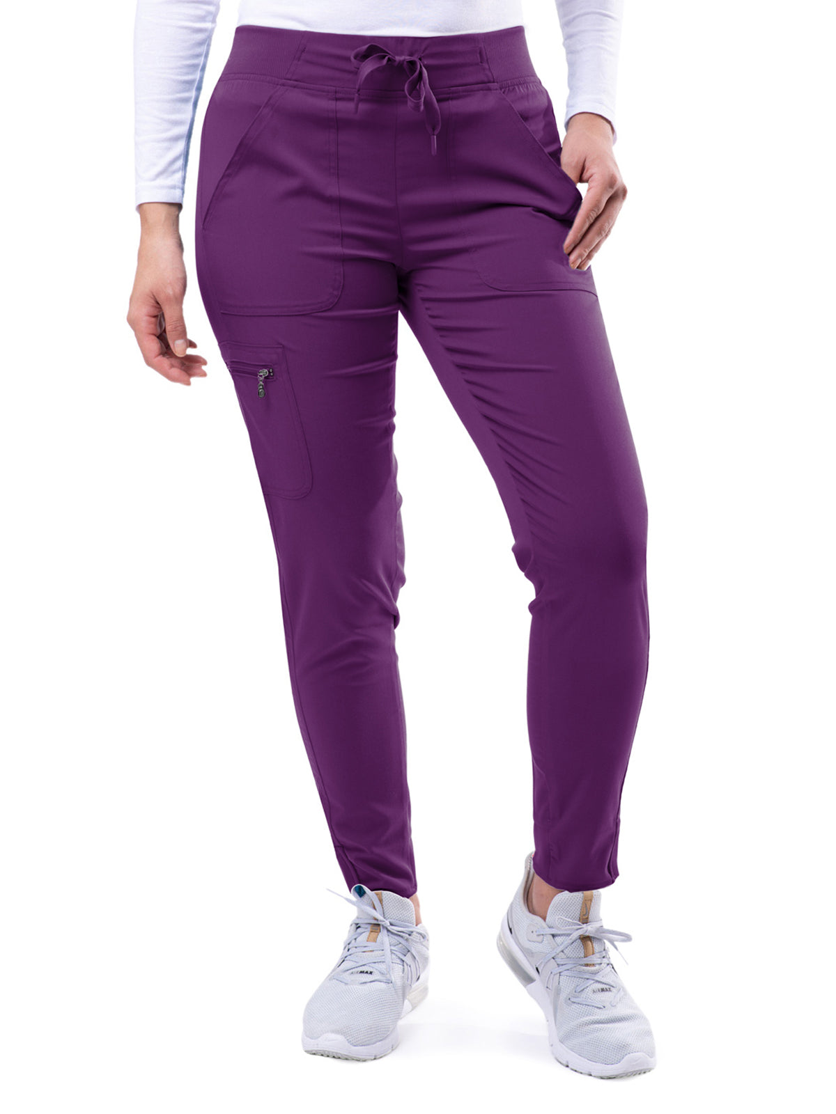 Women's Yoga Jogger Pant - P7104 - Eggplant
