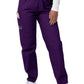 Women's Elastic Drawstring Cargo Pant - S8200 - Purple