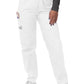Women's Elastic Drawstring Cargo Pant - S8200 - White