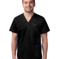 Unisex V-Neck 3 Pocket Top - S8304 - Black