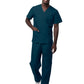 Unisex V-Neck Top Drawstring Pant Scrub Set - S8400 - Caribbean Blue