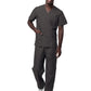 Unisex V-Neck Top Drawstring Pant Scrub Set - S8400 - Charcoal