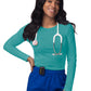 Women's Long Sleeve Underscrub Tee - S8500 - Aquamarine