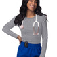 Women's Long Sleeve Underscrub Tee - S8500 - Dark Marl Gray