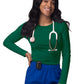 Women's Long Sleeve Underscrub Tee - S8500 - Hunter Green