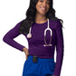 Women's Long Sleeve Underscrub Tee - S8500 - Purple