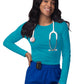 Women's Long Sleeve Underscrub Tee - S8500 - Teal Blue