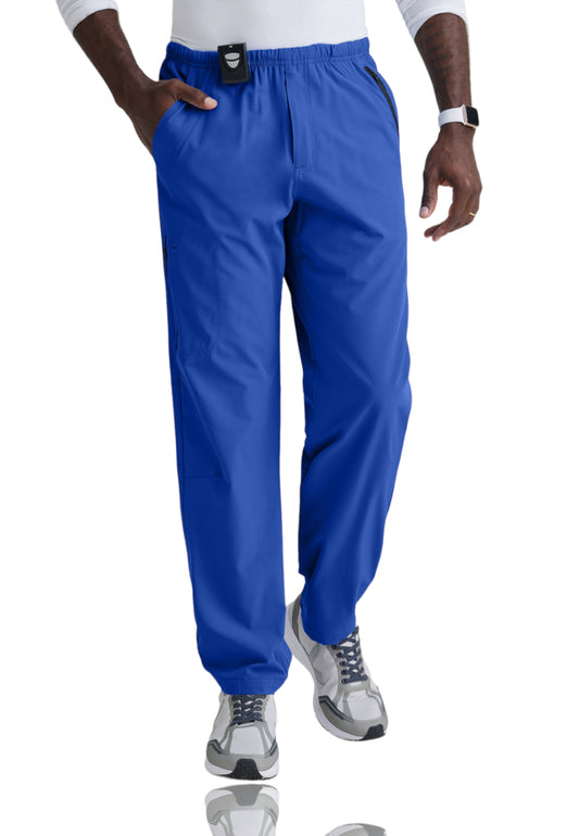 Men's Seven-Pocket Zip-Fly Amplify Scrub Pant - 0217 - Cobalt