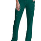 Women's Six-Pocket Straight Leg Mia Scrub Pant - 4277 - Hunter Green