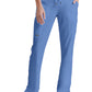 Women's Six-Pocket Straight Leg Mia Scrub Pant - 4277 - Ciel Blue