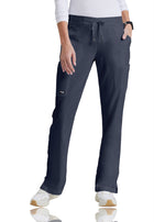 Women's Six-Pocket Straight Leg Mia Scrub Pant - 4277 - Steel