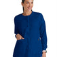 Women's Four-Pocket Snap Front Jamie Warm Up Scrub Jacket - 4450 - Indigo (Navy)