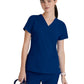 Women's Five-Pocket V-Neck Pulse Scrub Top - 5106 - Indigo (Navy)