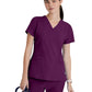 Women's Five-Pocket V-Neck Pulse Scrub Top - 5106 - Wine