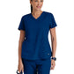 Women's Two-Pocket V-Neck Aubrey Scrub Top - 71166 - Indigo (Navy)