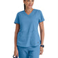 Women's Two-Pocket V-Neck Aubrey Scrub Top - 71166 - Ciel Blue