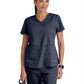 Women's Two-Pocket V-Neck Aubrey Scrub Top - 71166 - Steel