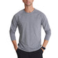 Men's Long Sleeve Surge Underscrub Tee - BOK803 - Grey Heather