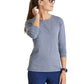 Women's Long Sleeve Accelerate Underscrub Tee - BOK804 - Indigo Heather