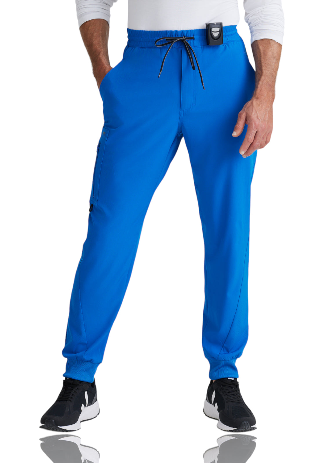 Men's Six-Pocket Drawcord Waist Vortex Jogger Scrub Pant - BOP520 - New Royal