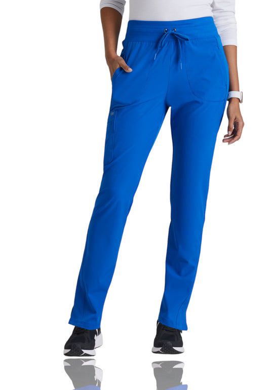 Women's Five-Pocket Tapered Leg Uplift Scrub Pant - BOP597 - New Royal