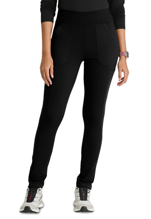 Women's Six-Pocket Strive Legging Scrub Pant - BOP700 - Black