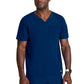 Men's Two-Pocket V-Neck Velocity Scrub Top - BOT195 - Indigo (Navy)