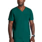 Men's Two-Pocket V-Neck Velocity Scrub Top - BOT195 - Hunter Green
