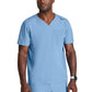 Men's Two-Pocket V-Neck Velocity Scrub Top - BOT195 - Ciel Blue